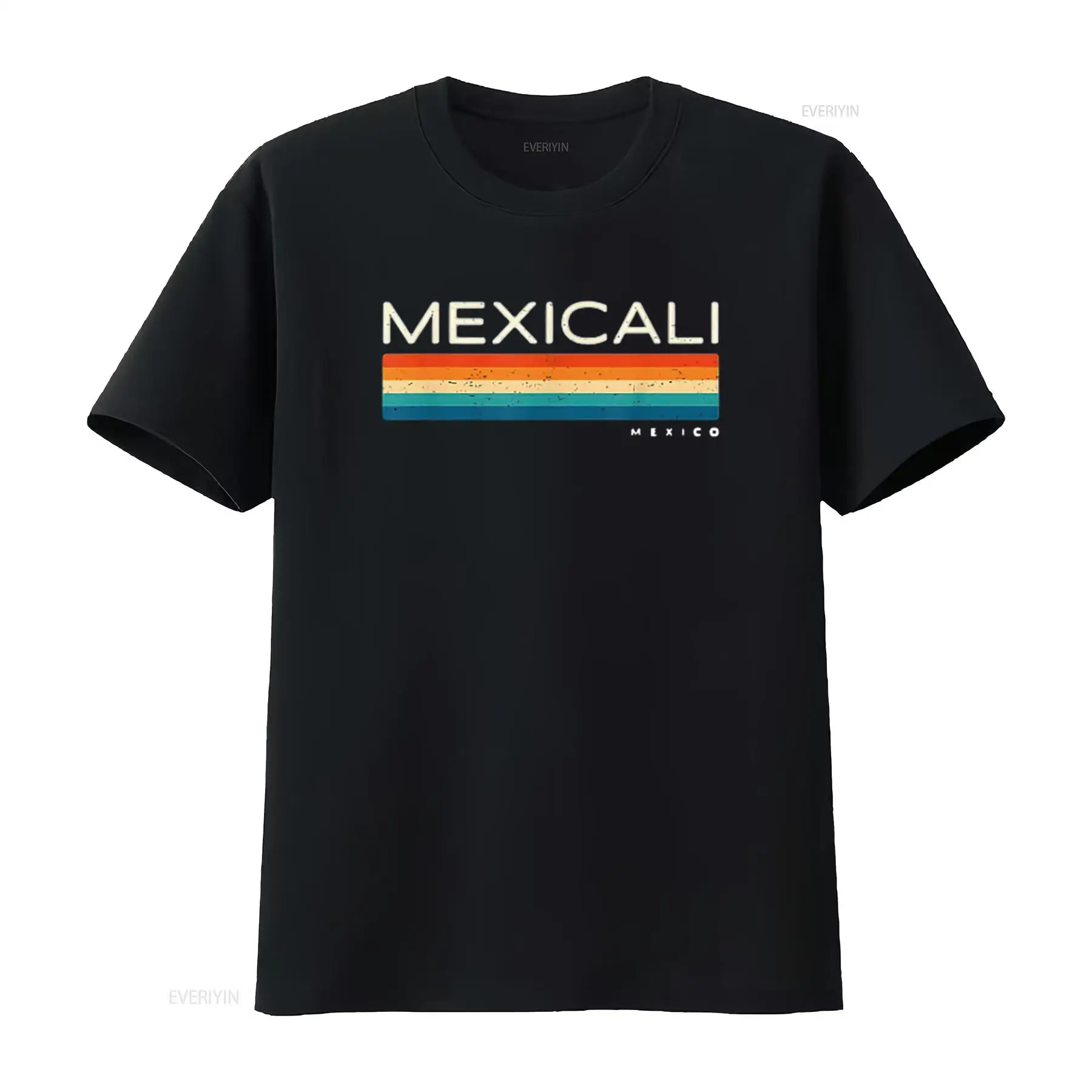 Mens Fashion Mexicali - Mexicali Meksika Retro Tasarım Kadın Tişört