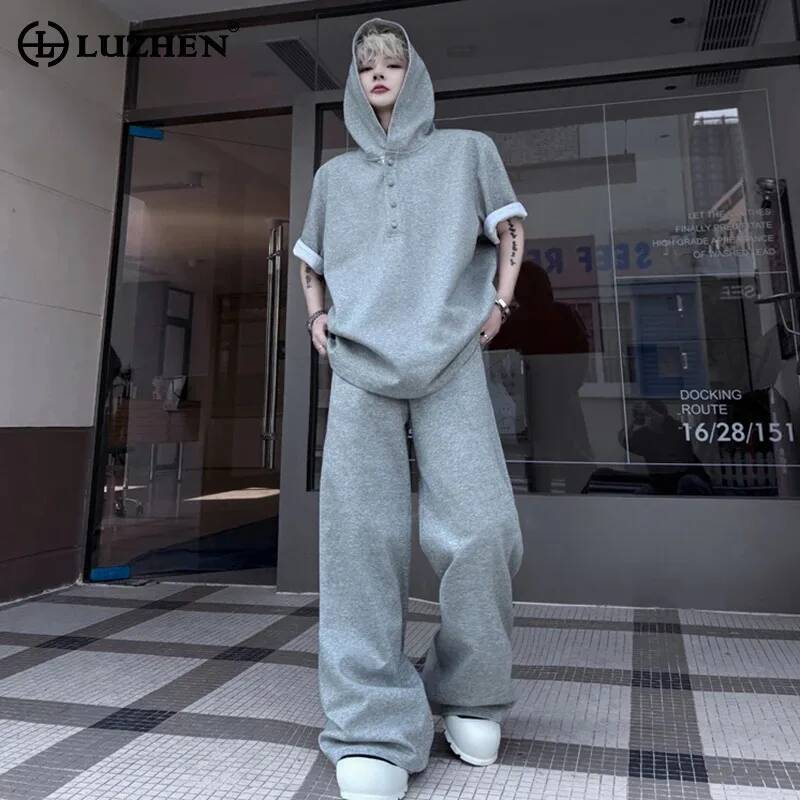 Men'S Fashion For Summer 2026 - LUZHEN Orijinal Üstleri Kollu 2026 Kısa