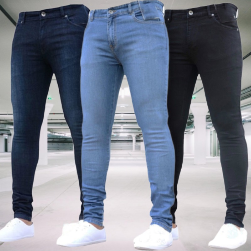 Skinny Jeans Ripped - Erkek Kot Streç Slim Fit Pantolon