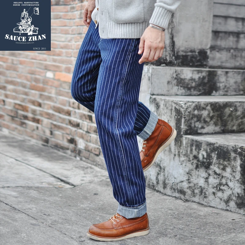 Skinny Jeans Ripped - Saucezhan Çizgili Kot Erkek Vintage Erkek