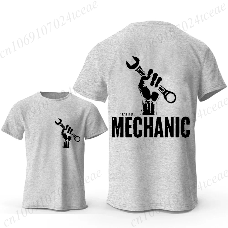 Men'S Fashion Garage - Mekanik Grafik T Shirt Retro Araba