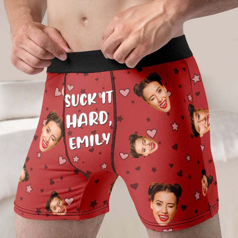 Men'S Fashion Underwear - Özel Fotoğraf ve İsimli Erkek Boxer