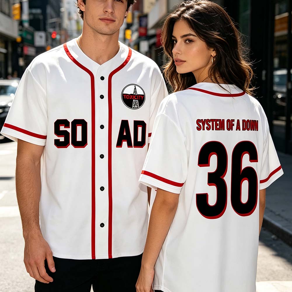 Mens Fashion Baseball Jersey - System of A Down Beyzbol Forması