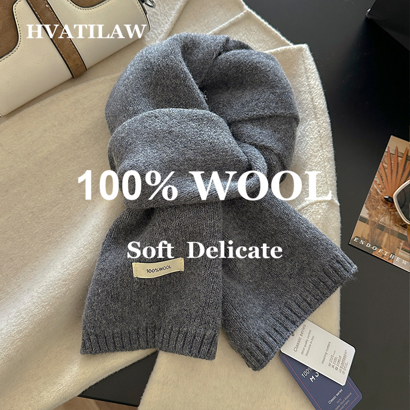 Men Scarf Wool - %100 Yün Eşarp Kadın Erkek Düz