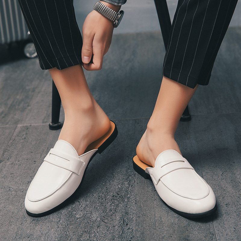 Men'S Fashion Loafers - İtalyan Tasarım Erkek Terlikleri Patent Deri