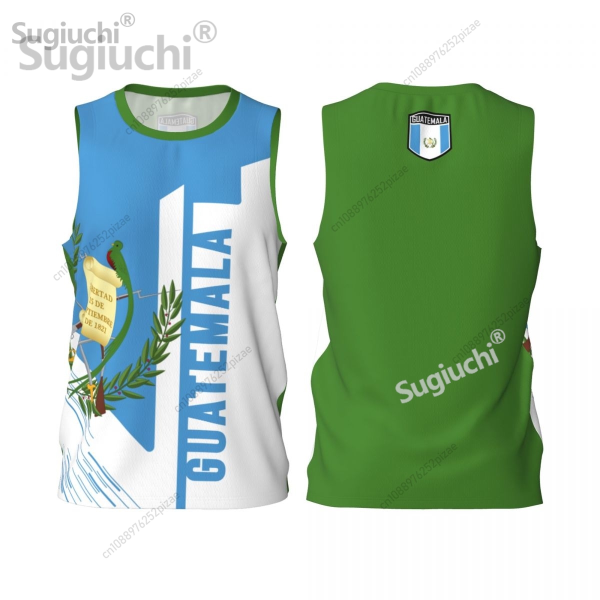 Men'S Fashion Guatemala - Özel Ad Numarası Guatemala 3D Bayrak