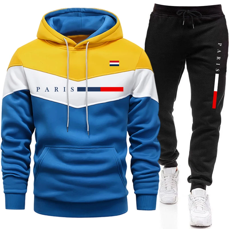 Men'S Fashion Outfits - Kentsel Günlük Moda Kapüşonlu Spor Giyim