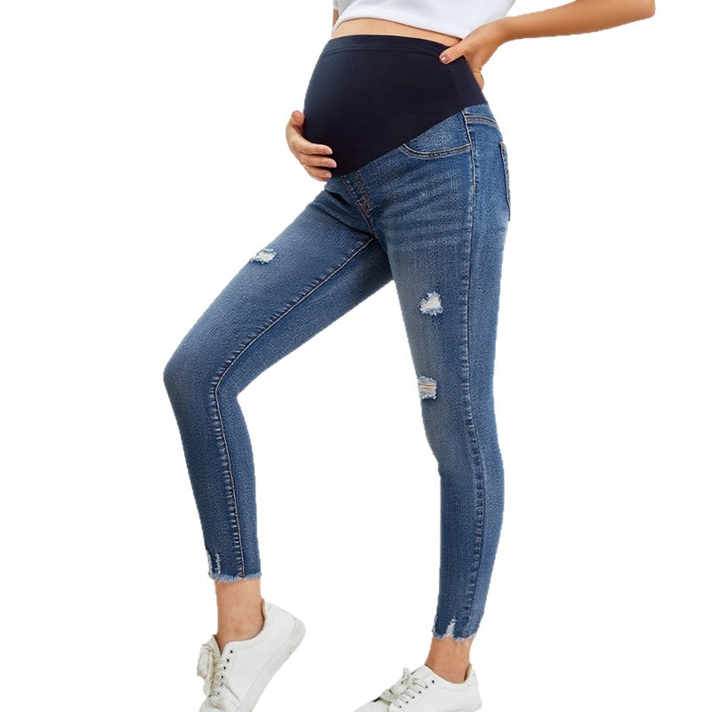 Skinny Jeans Ripped - Hamile Kadınlar Rahat Sıkı Kot Pantolon