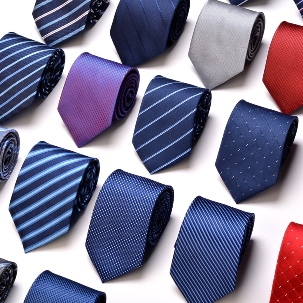 Mens Fashion Dress Shirts - Klasik Şerit Kravat Erkekler İş Resmi