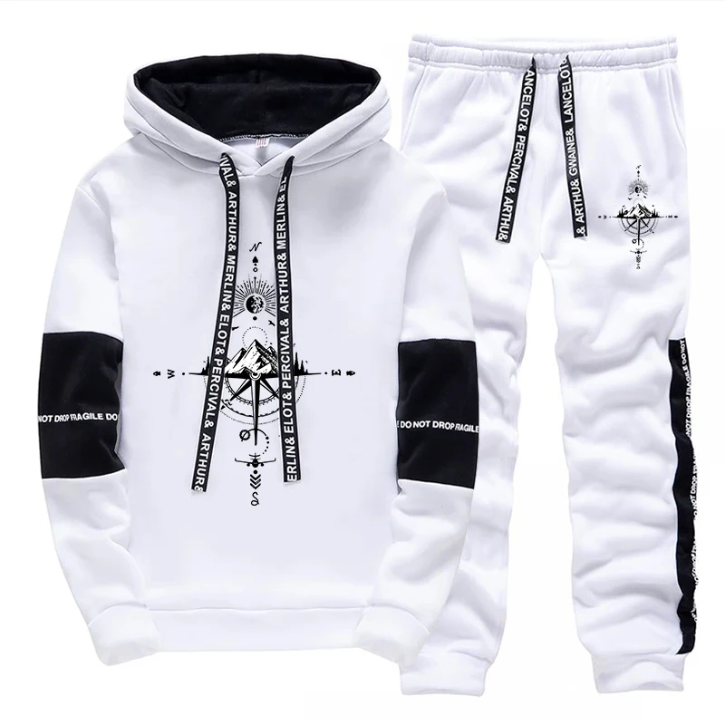 Men'S Fashion Hoodie - Yeni Sonbahar Kış Erkek Eşofman Takımı