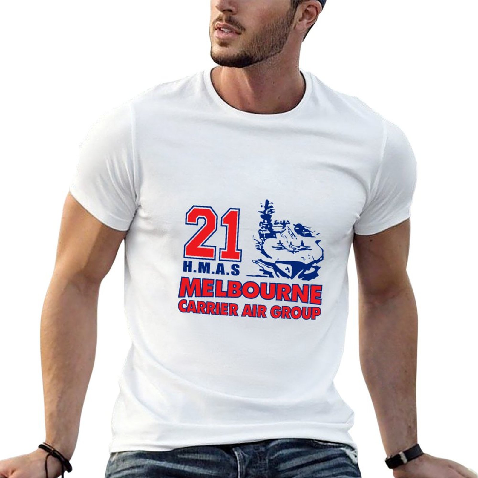 Mens Fashion Melbourne - HMAS Melbourne Carrier Air Group Tişört
