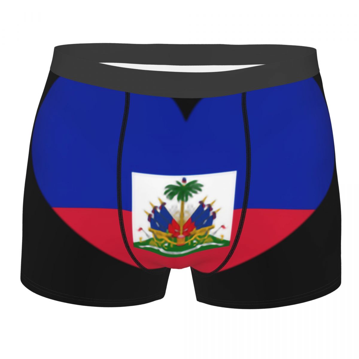 Men'S Fashion Underwear - Moda Haiti Bayrağı Boksörler Şort Külot