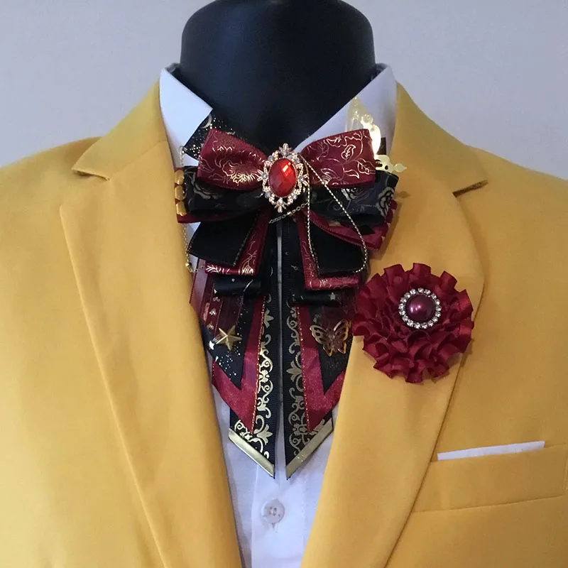 Mens Fashion Dress Shirts - Erkek papyon High-end lüks düğün papyon