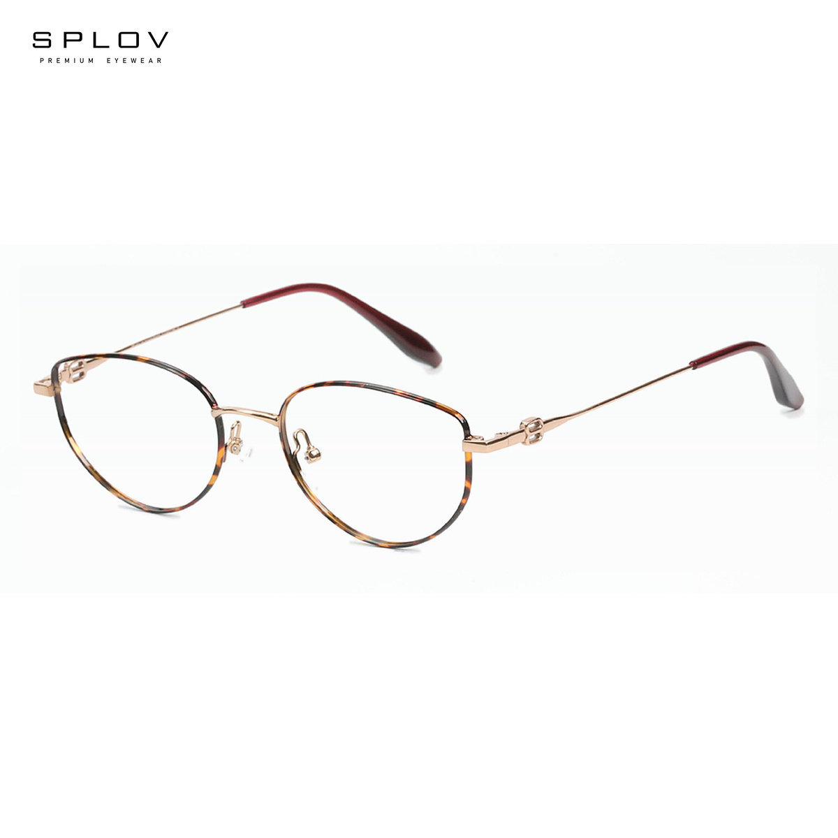 Men'S Fashion Non Prescription Glasses - Retro Metal Kedi Gözü Gözlük Çerçeveleri