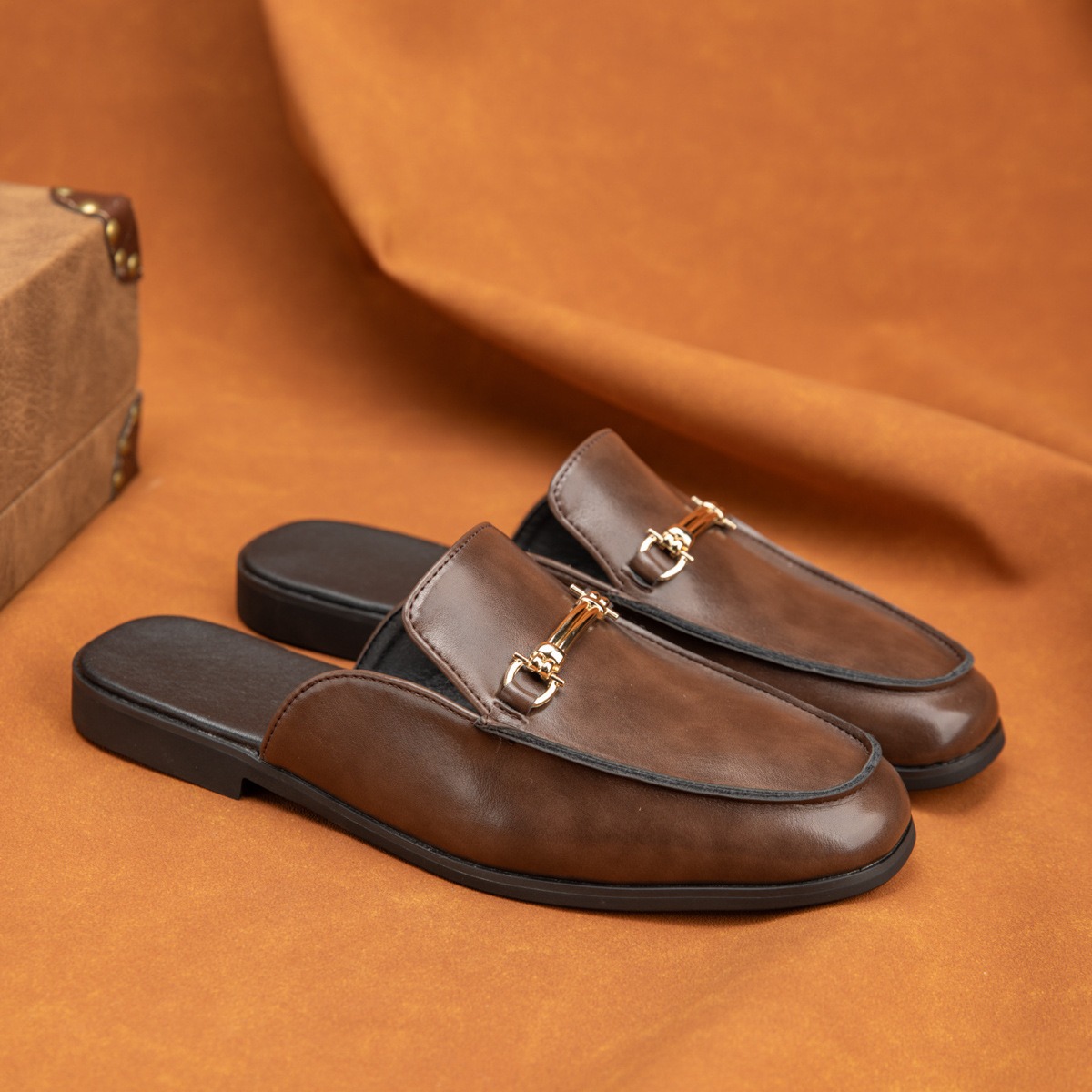 Men'S Fashion Loafers - 38-47 numara erkek at nalı detaylı