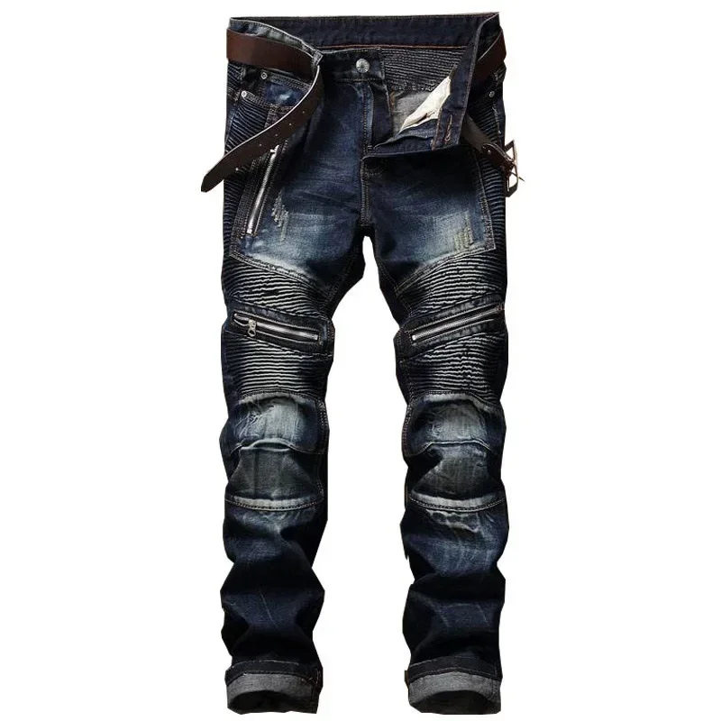 Skinny Jeans Ripped - Punk Sokak Stili Yırtık Skinny Jeans