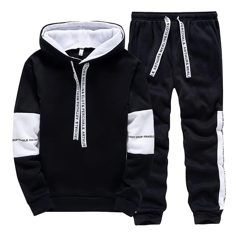 Siyah Beyaz erkek Eşofman Moda - Men'S Fashion Hoodie incelemesi ve fiyatı