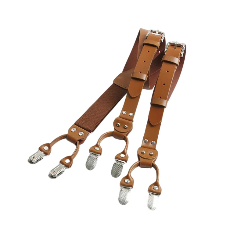 2.5 Cm Deri Esneklik erkek Jar - Suspenders Clip Men incelemesi ve fiyatı
