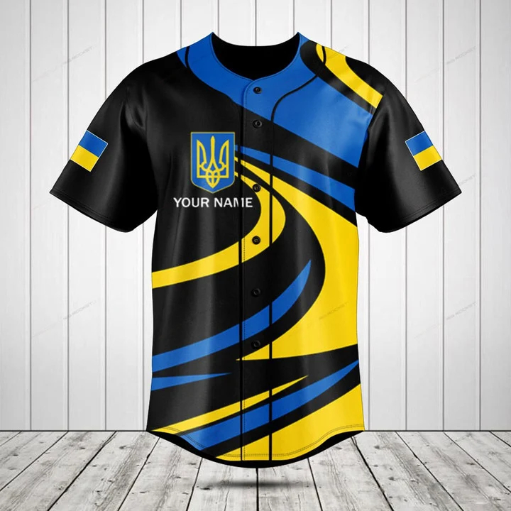 Özel İsimli Ukrayna Kalkanı Gr - Mens Fashion Baseball Jersey incelemesi ve fiyatı