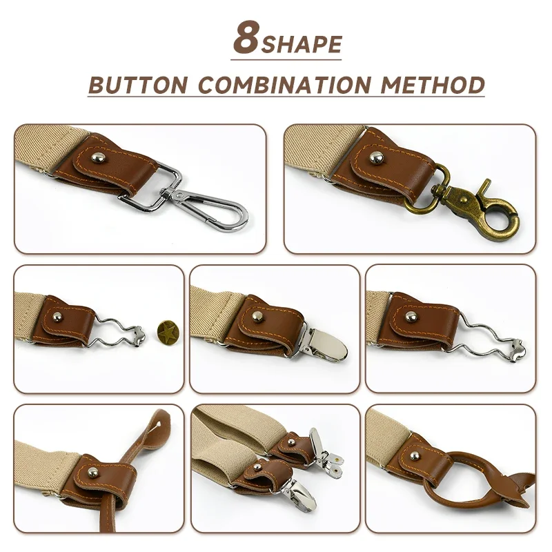 Deepeel 1 Takım 3.5*125 cm İş  - Suspenders Clip Men incelemesi ve fiyatı