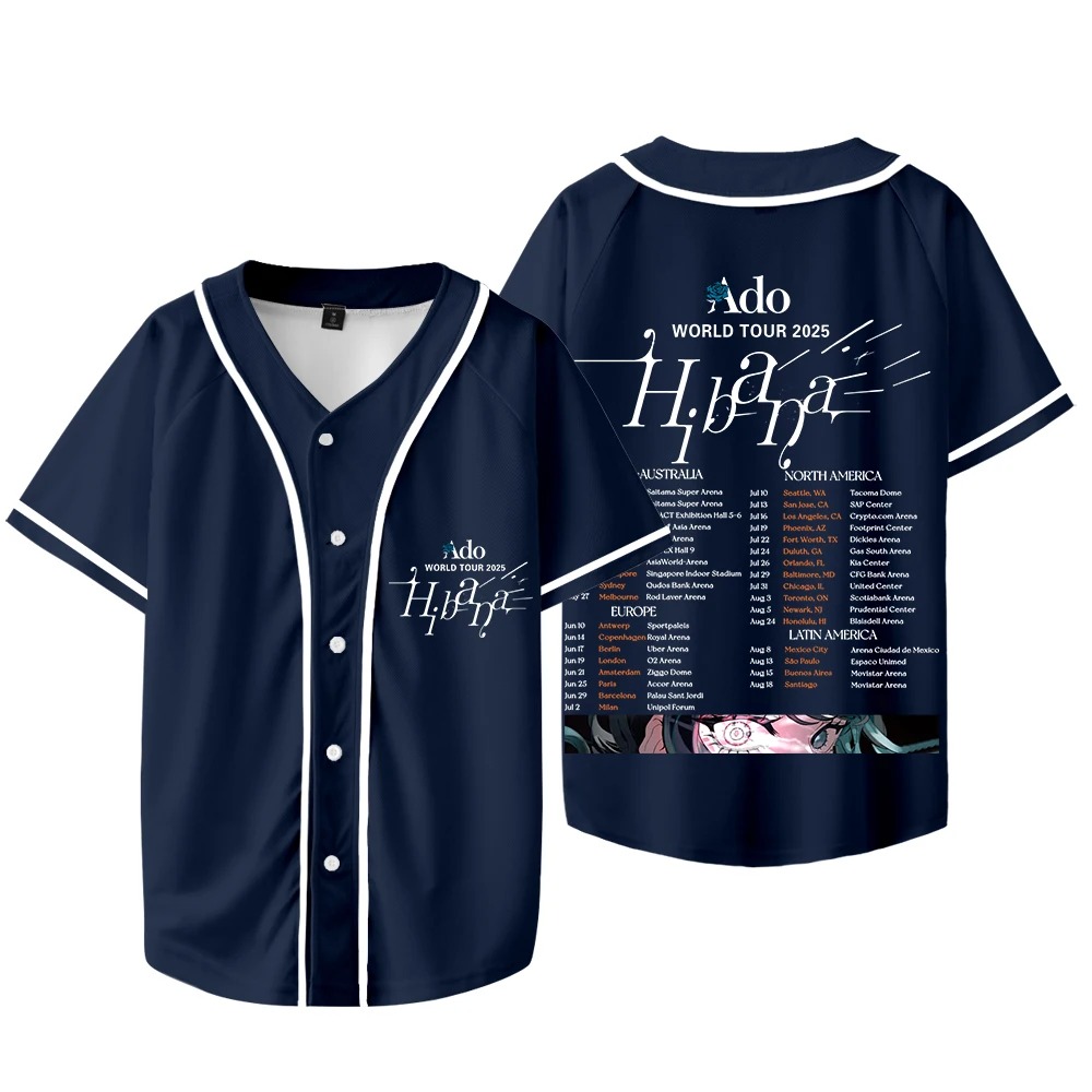 Ado Hibana Dünya Turu Merch Je - Mens Fashion Baseball Jersey incelemesi ve fiyatı