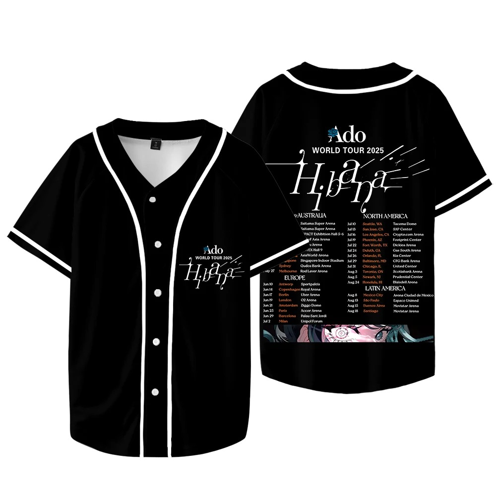 Ado Hibana Dünya Turu Merch Je - Mens Fashion Baseball Jersey incelemesi ve fiyatı