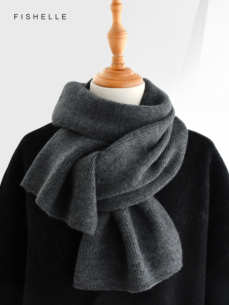 Gri düz renk kaşmir eşarp kış  - Men Scarf Wool incelemesi ve fiyatı