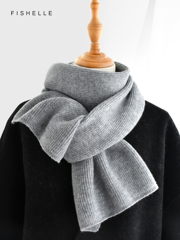 Gri düz renk kaşmir eşarp kış  - Men Scarf Wool incelemesi ve fiyatı