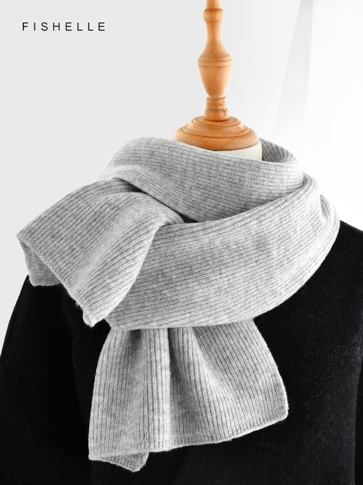 Gri düz renk kaşmir eşarp kış  - Men Scarf Wool incelemesi ve fiyatı