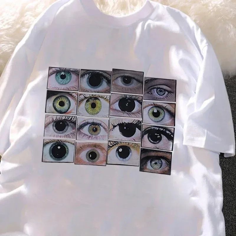 Gözler Baskılı Harajuku Y2K T- - Mens Fashion Dress Shirts incelemesi ve fiyatı