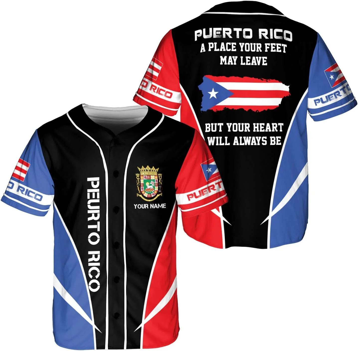 Kişiselleştirilmiş Porto Riko  - Mens Fashion Baseball Jersey incelemesi ve fiyatı