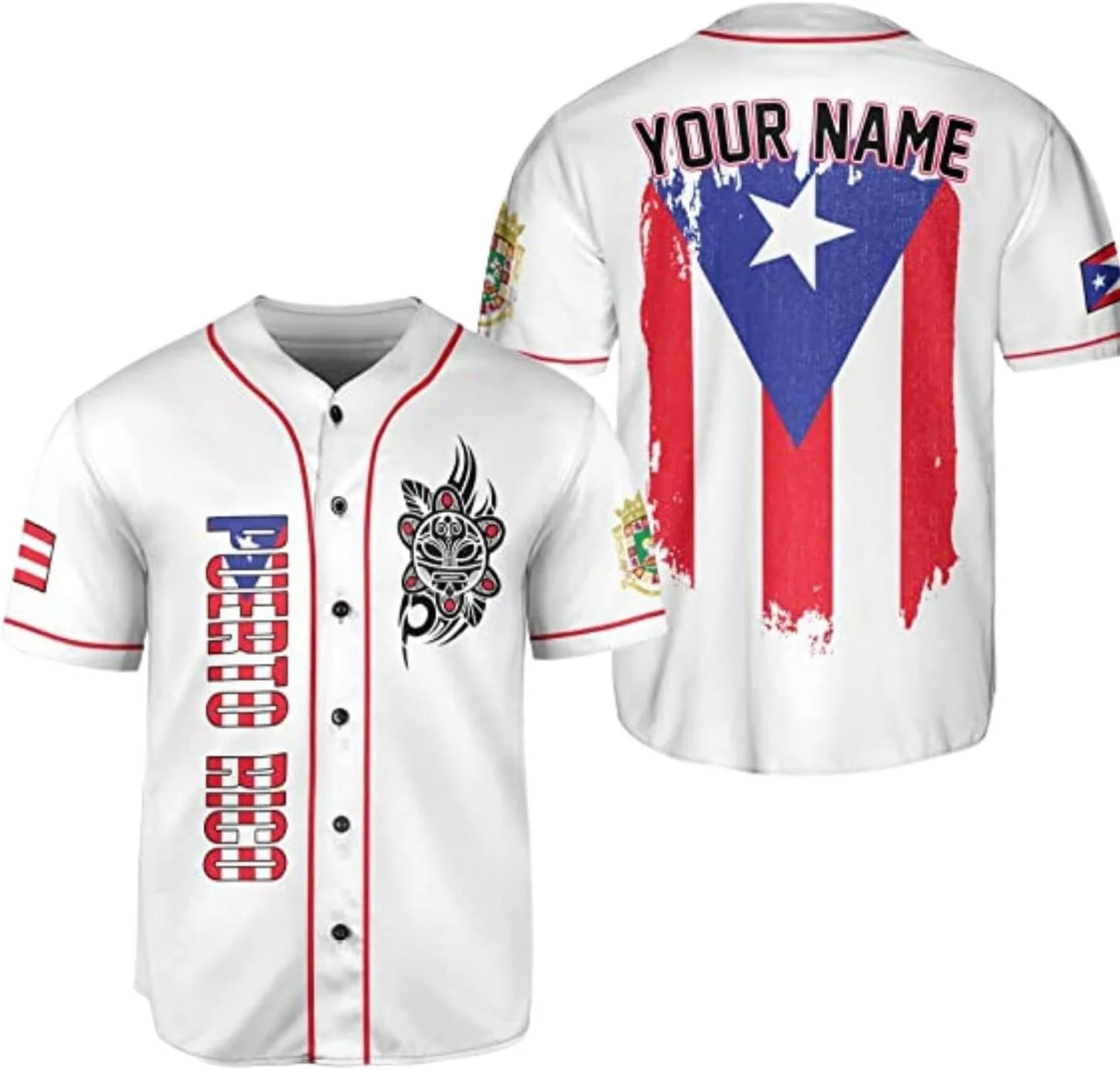 Kişiselleştirilmiş Porto Riko  - Mens Fashion Baseball Jersey incelemesi ve fiyatı