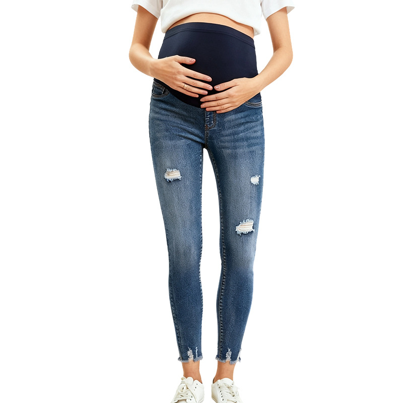 Hamile Kadınlar Rahat Sıkı Kot - Skinny Jeans Ripped incelemesi ve fiyatı