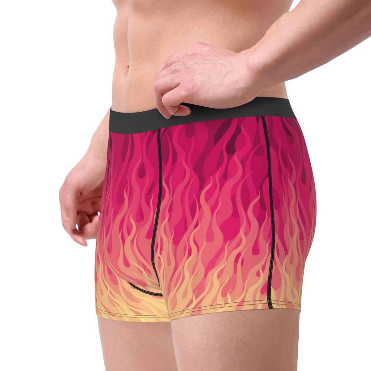 Özel Pembe Yanan Alevler Ateş  - Men'S Fashion Underwear incelemesi ve fiyatı