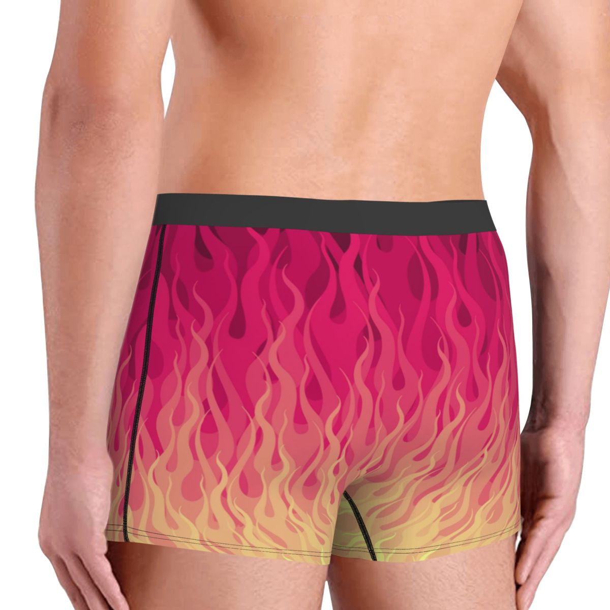 Özel Pembe Yanan Alevler Ateş  - Men'S Fashion Underwear incelemesi ve fiyatı