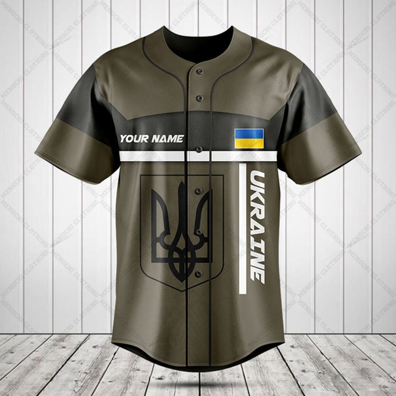 Özel İsimli Ukrayna Kalkanı Gr - Mens Fashion Baseball Jersey incelemesi ve fiyatı