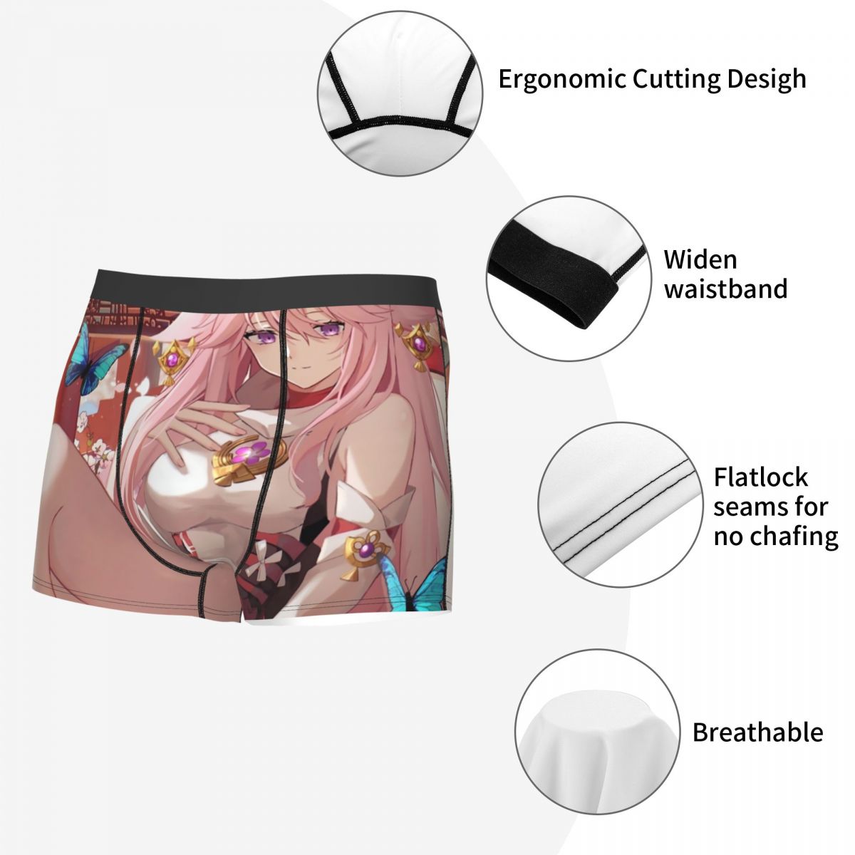 Genshin Impact Yae Miko Boxer  - Men'S Fashion Underwear incelemesi ve fiyatı