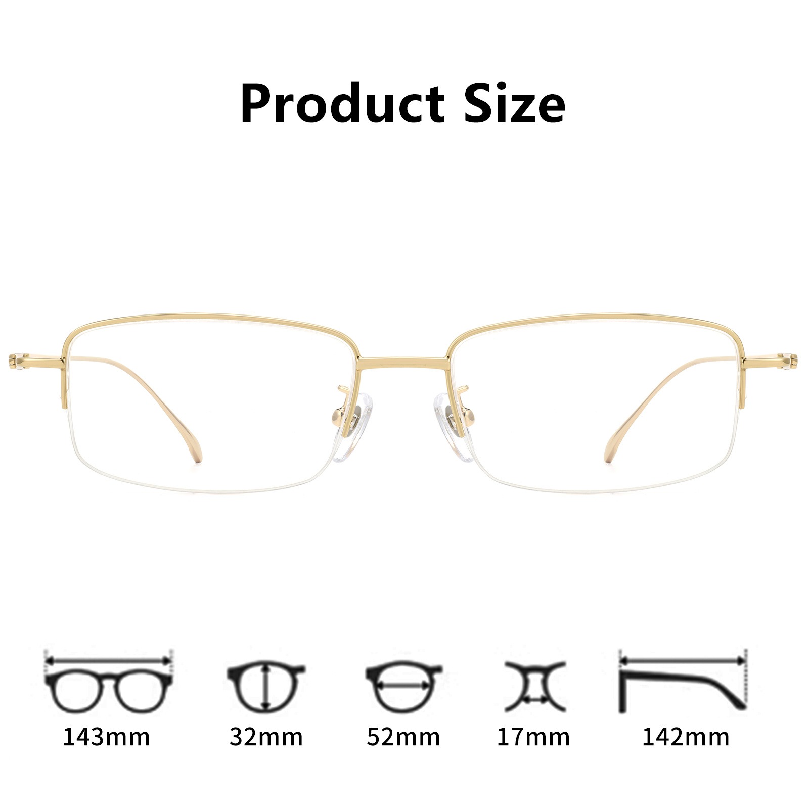 Modaya Uygun İş Tipi Saf Titan - Men'S Fashion Non Prescription Glasses incelemesi ve fiyatı
