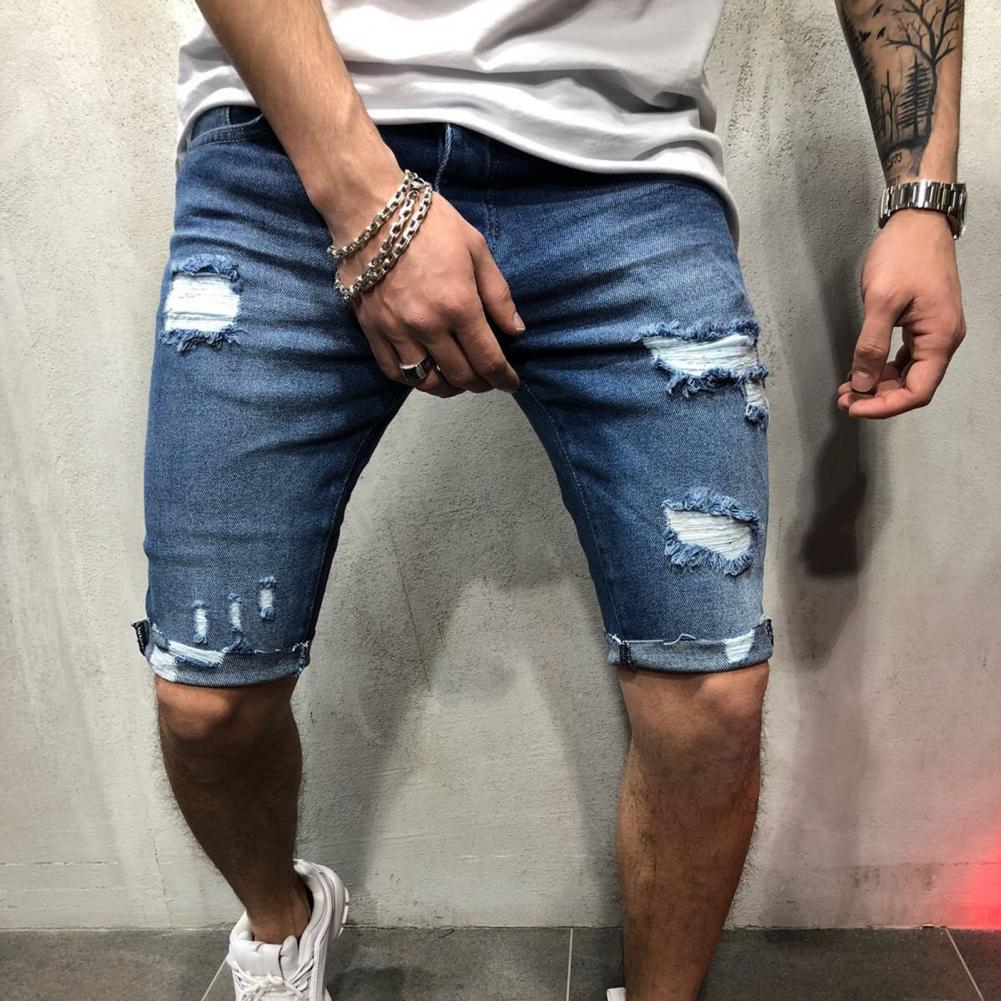 Erkekler kısa kot pantolon Den - Skinny Jeans Ripped incelemesi ve fiyatı