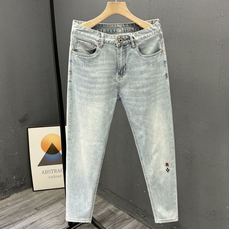 Yeni şık erkek Denim kot moda  - Skinny Jeans Ripped incelemesi ve fiyatı