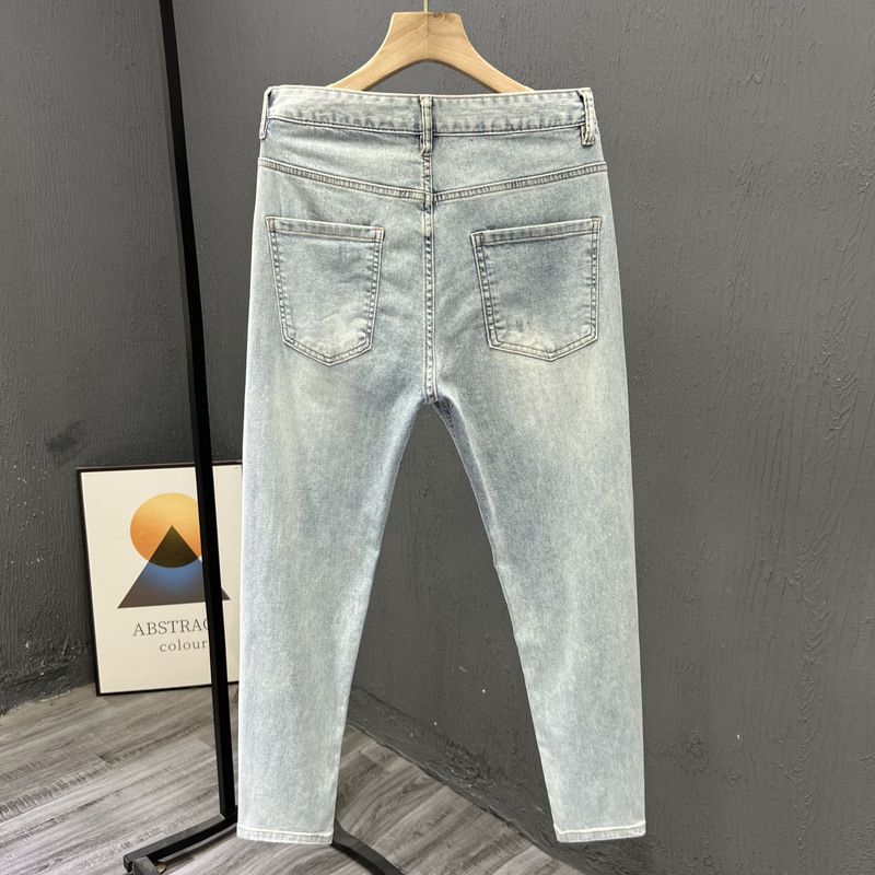 Yeni şık erkek Denim kot moda  - Skinny Jeans Ripped incelemesi ve fiyatı