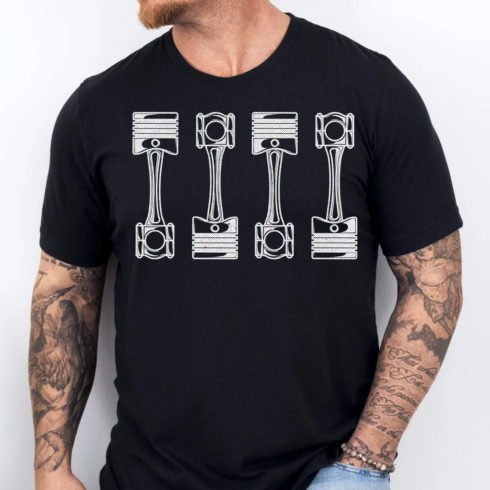 Araba Motoru Pistonları Tişört - Men'S Fashion Garage incelemesi ve fiyatı