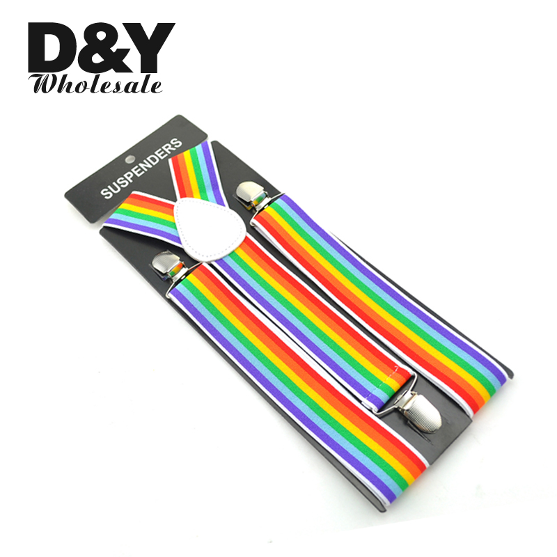 Yeni 3.5cm Genişliğinde 6 Çizg - Suspenders Clip Men incelemesi ve fiyatı