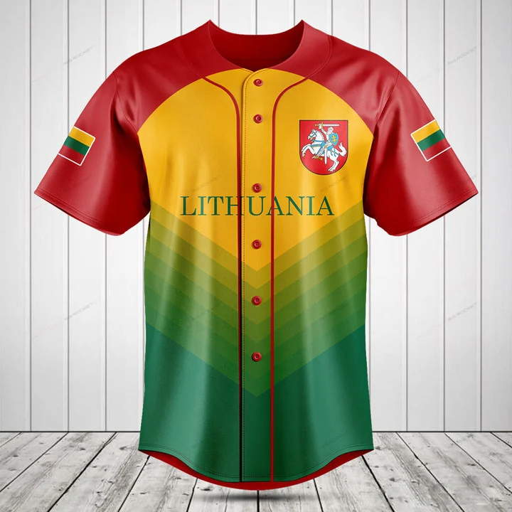 Özel İsimli Litvanyalı Bayrak  - Mens Fashion Baseball Jersey incelemesi ve fiyatı