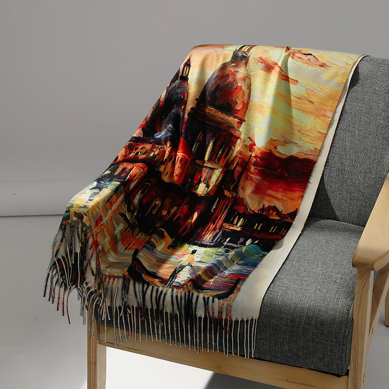 Lüks Marka Yağlıboya Kaşmir Eş - Men Scarf Wool incelemesi ve fiyatı