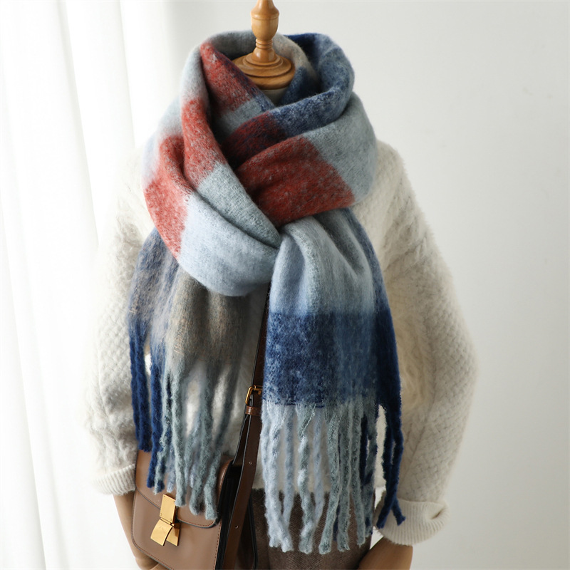 Yeni Sonbahar Kış Izgara Desen - Men Scarf Wool incelemesi ve fiyatı