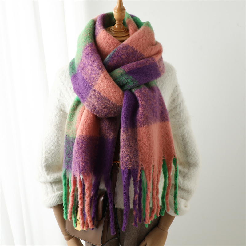 Yeni Sonbahar Kış Izgara Desen - Men Scarf Wool incelemesi ve fiyatı