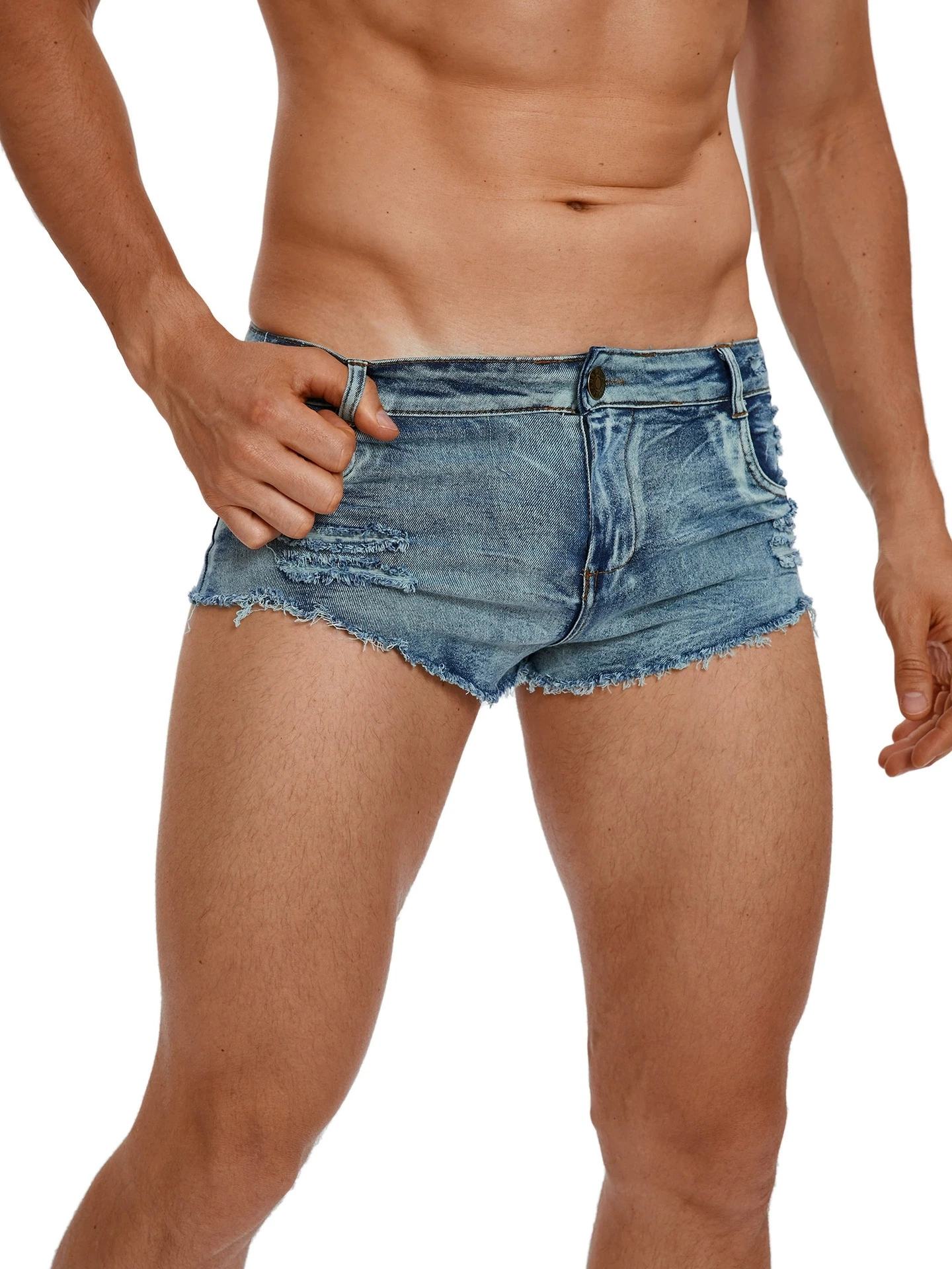 Erkek Düşük Bel Kot Şort Moda  - Skinny Jeans Ripped incelemesi ve fiyatı